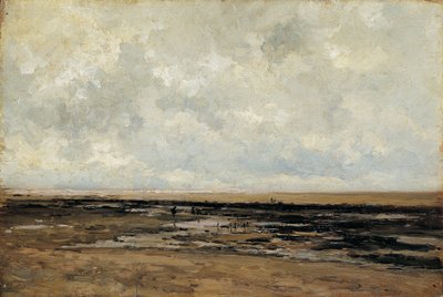 Playa de Villerville. Normandía de Carlos de Haes